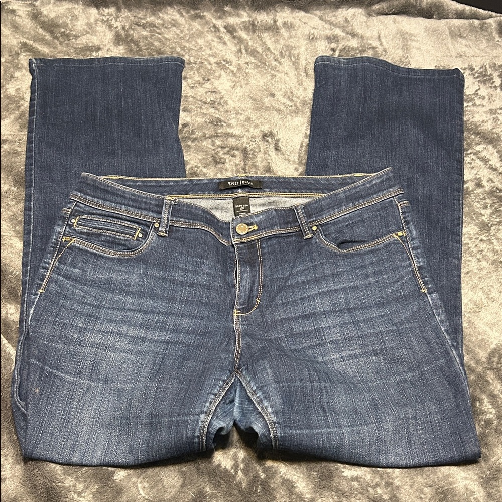 White House Black Market Dark Blue boot leg 10R